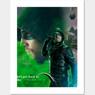 arrow oliver queen poster design Posters and Art